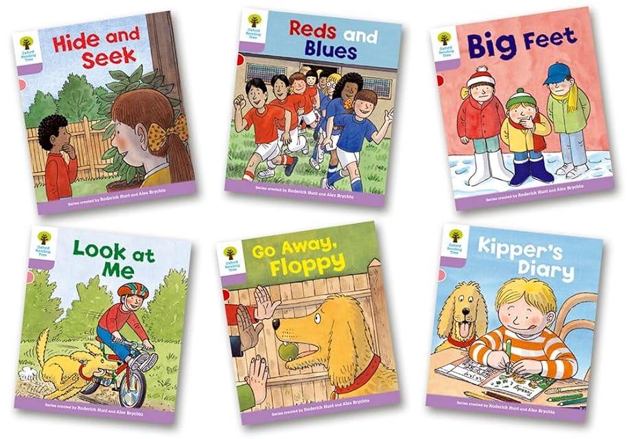 Portada de Oxford Reading Tree Biff, Chip and Kipper Level 1+: First Sentences A: Mixed Pack of 6