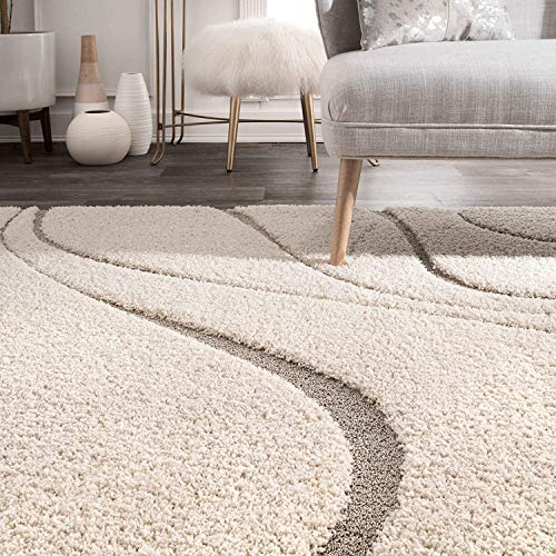 Image of Shaggy Super Soft Carpet for Home & Living Room Size - 4 X 6 Ft (Cream)