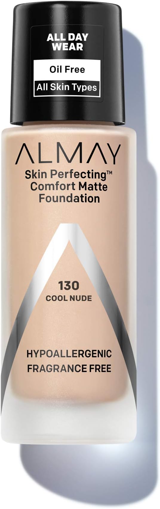 Skin Perfecting Comfort Matte Foundation, Hypoallergenic, Cruelty Free, -Fragrance Free, Dermatologist Tested Liquid Makeup, Cool Nude