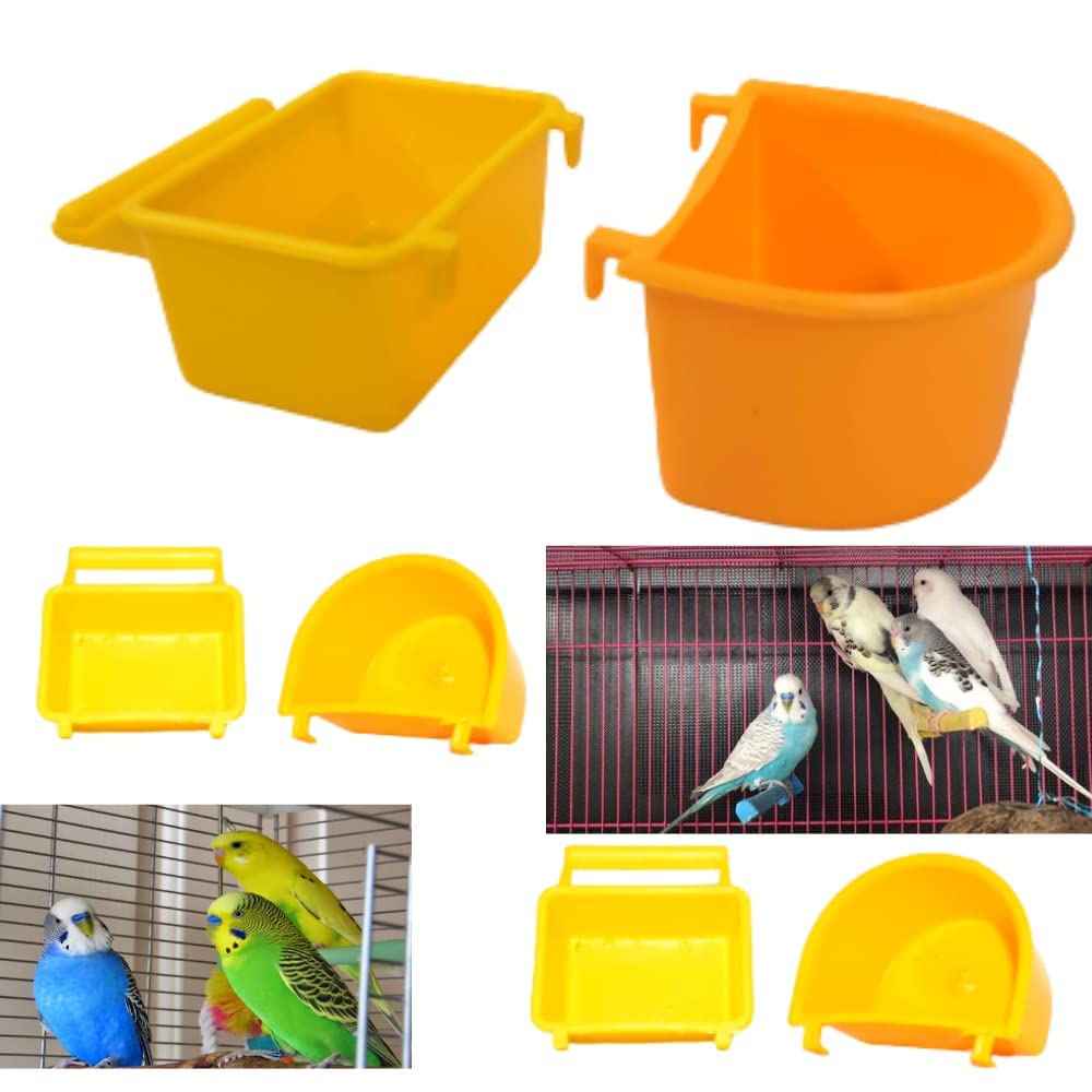JS Love Birds Feeding Cup Mini & Food Feeder| Drinker Cage Hanging Type (6 pcs) (B0C6R76YJM) Amazon Price History, Amazon Price Tracker