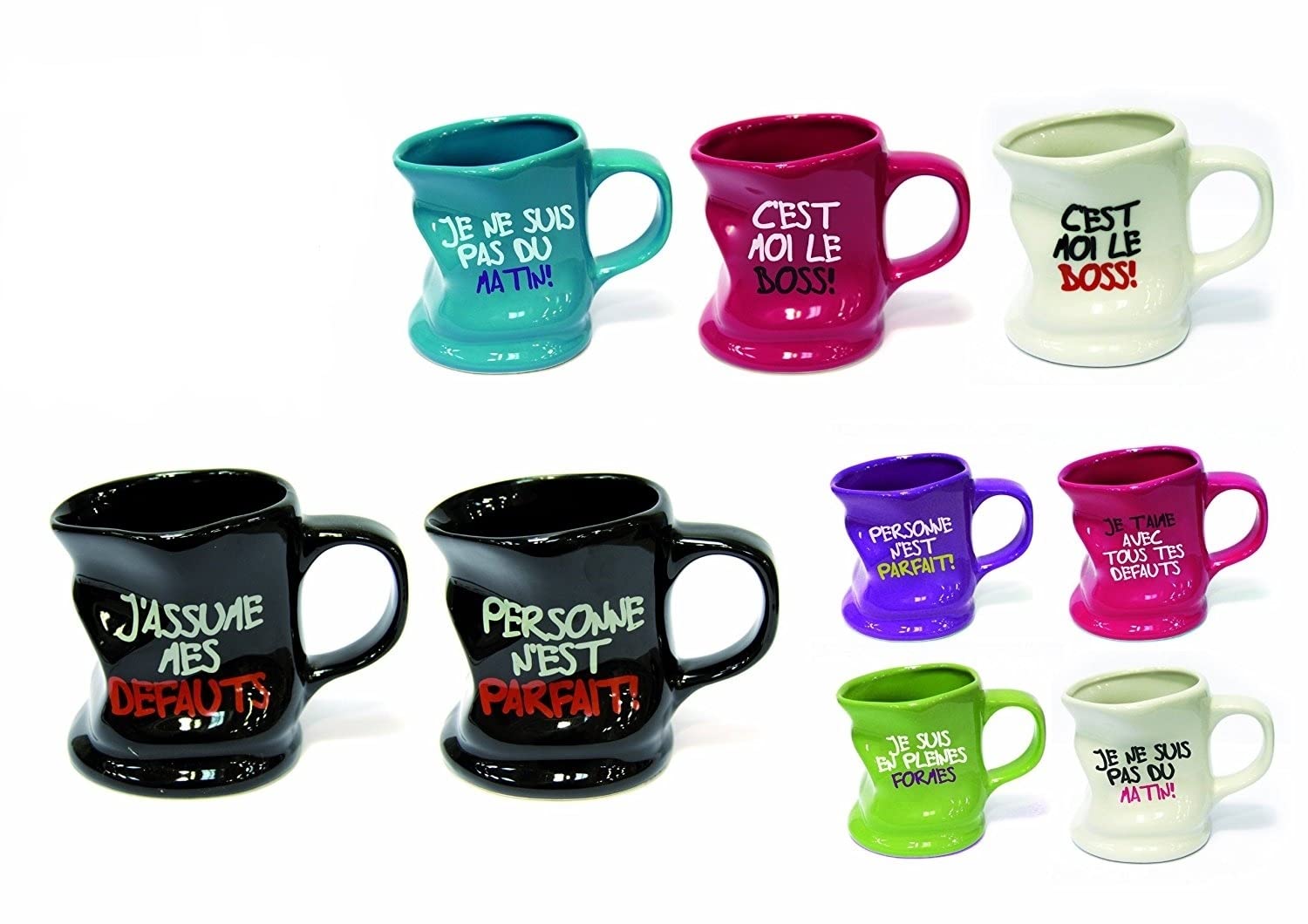Mug Tasse Froissé/Déformé Message Humoristique