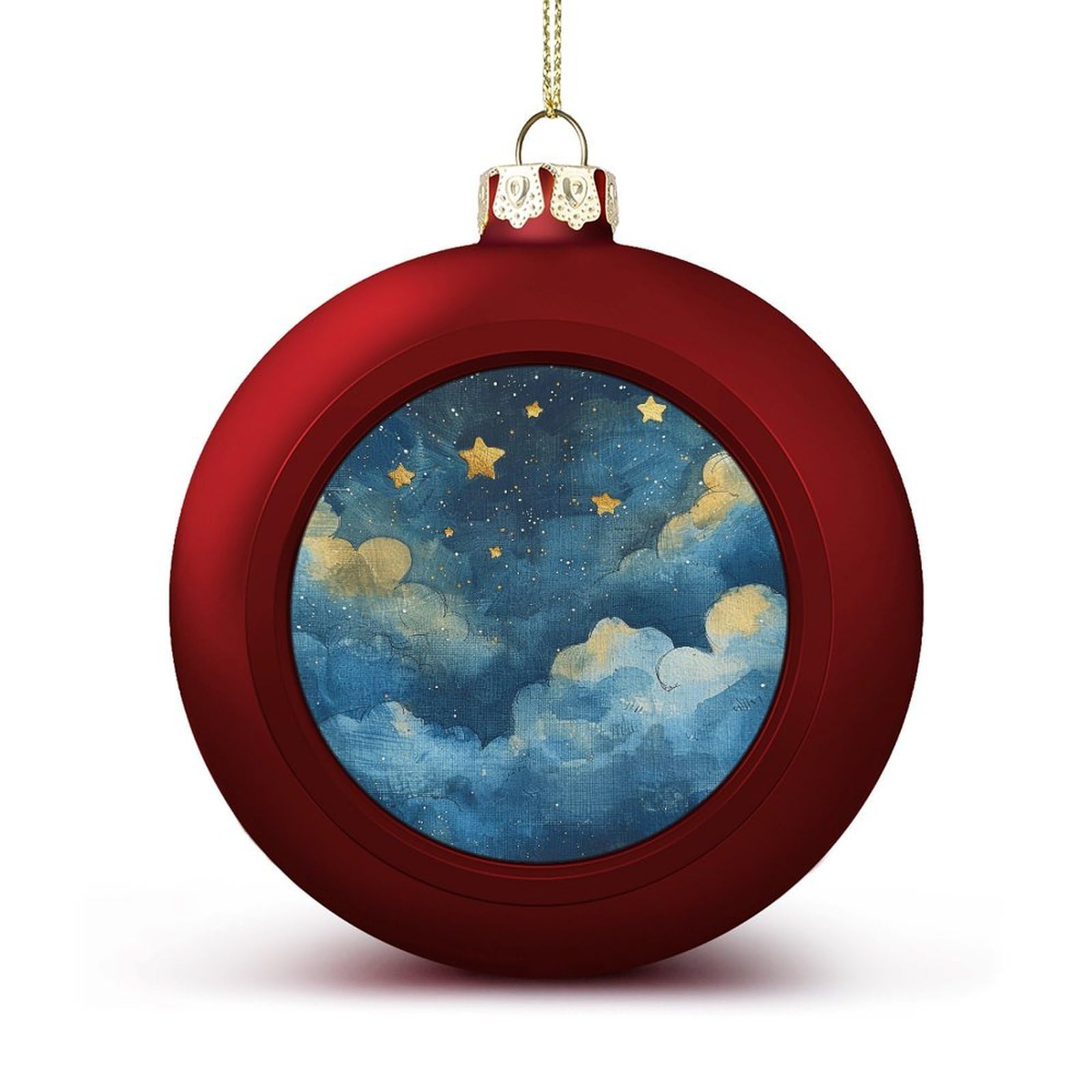 Unique Scenery Images Christmas Balls Ornaments for Xmas Christmas Tree 1.6" Hanging Shatterproof Xmas Balls Hanging Decor Pendants for Holiday Party Outdoor Indoor DIY Craft Supplies