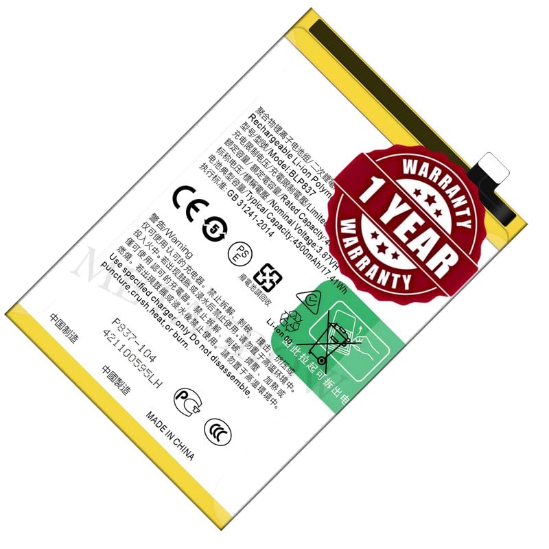 Image of Original BLP837 Battery Compatible for Realme 8 Pro (RMX3081) - (4500mAh) - 1 Year Warranty JK1