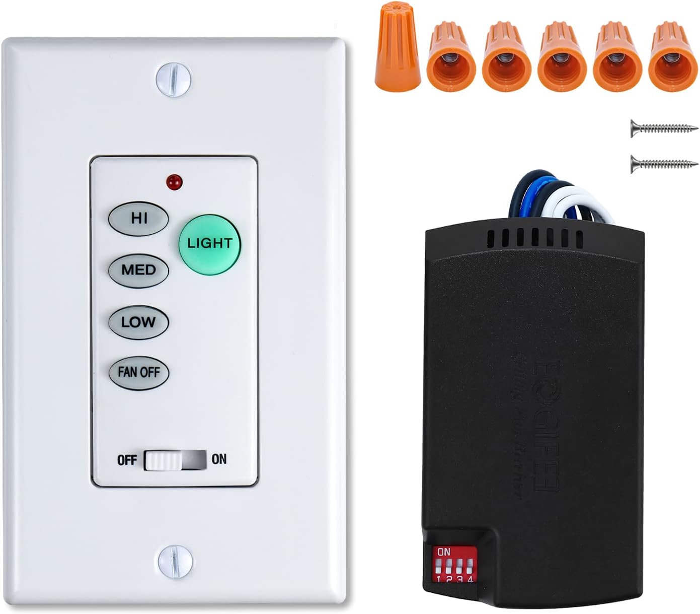 Universal UC9050T Small Size Ceiling Fan Remote Control Kits with Adjustable Speed and Light Replacement of Hampton Bay Harbor Breeze Hunter