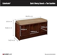 Vista 3 de Banco de almacenamiento de 3 cubos ClosetMaid Cubeicals