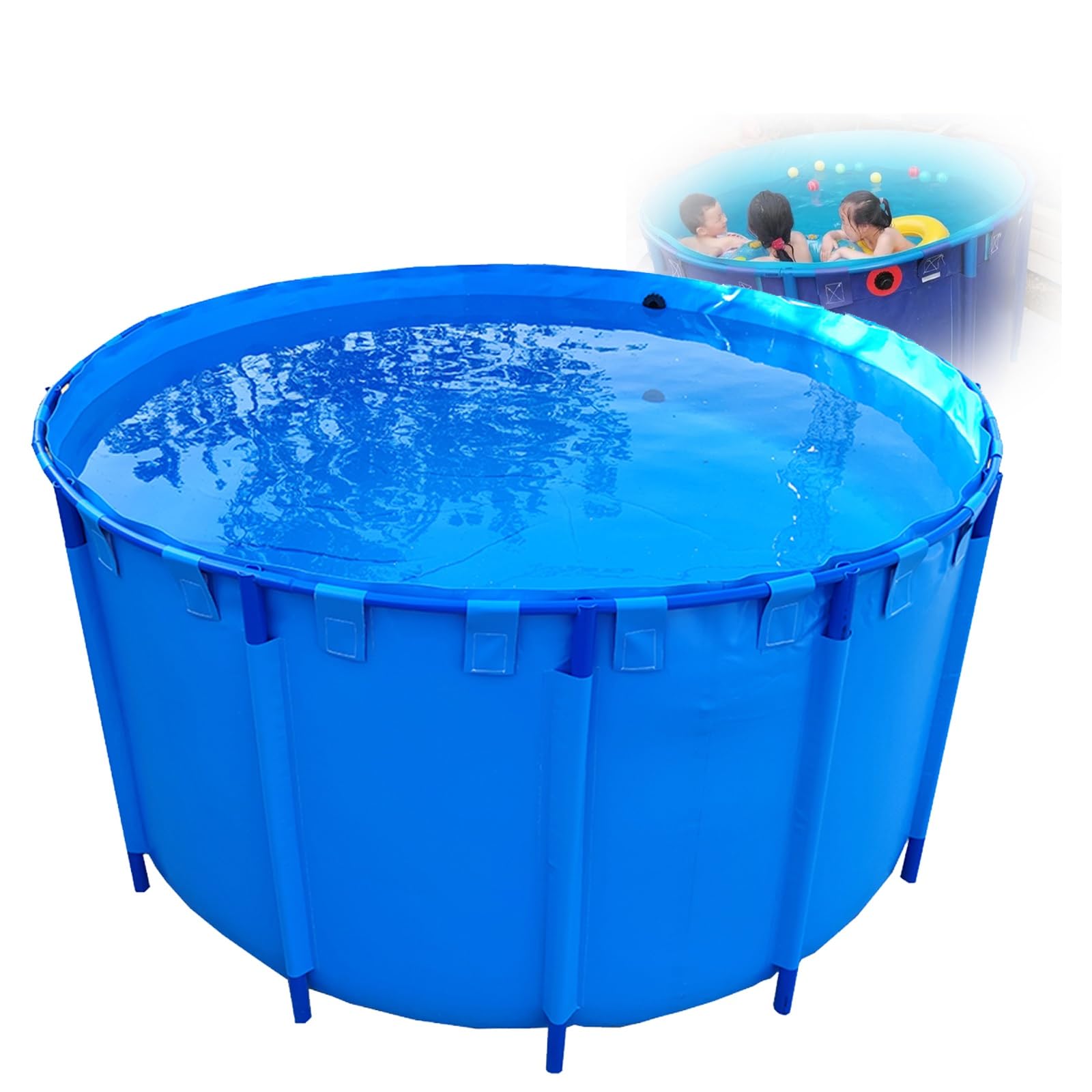 Piscina fuori terra, struttura del metallo della tela del PVC, grande piscina estiva della famiglia per il cortile