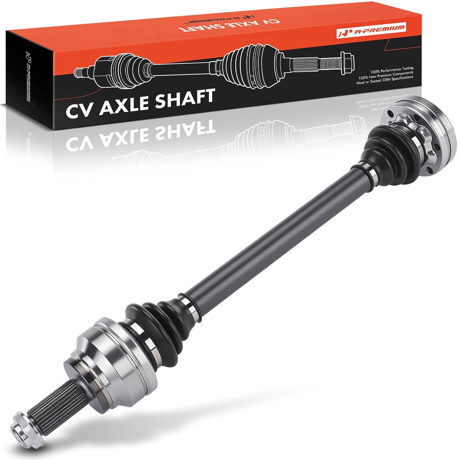 A-Premium CV Axle Shaft Assembly Compatible with BMW Models - X5 2010-2018, X6 2008-2019, 3.0L 4.4L - Rear Left or Right, Replace# 33207607922