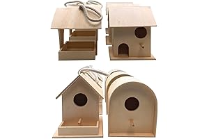Oojami Design Your Own Wooden Birdhouses Bulk (Classic)