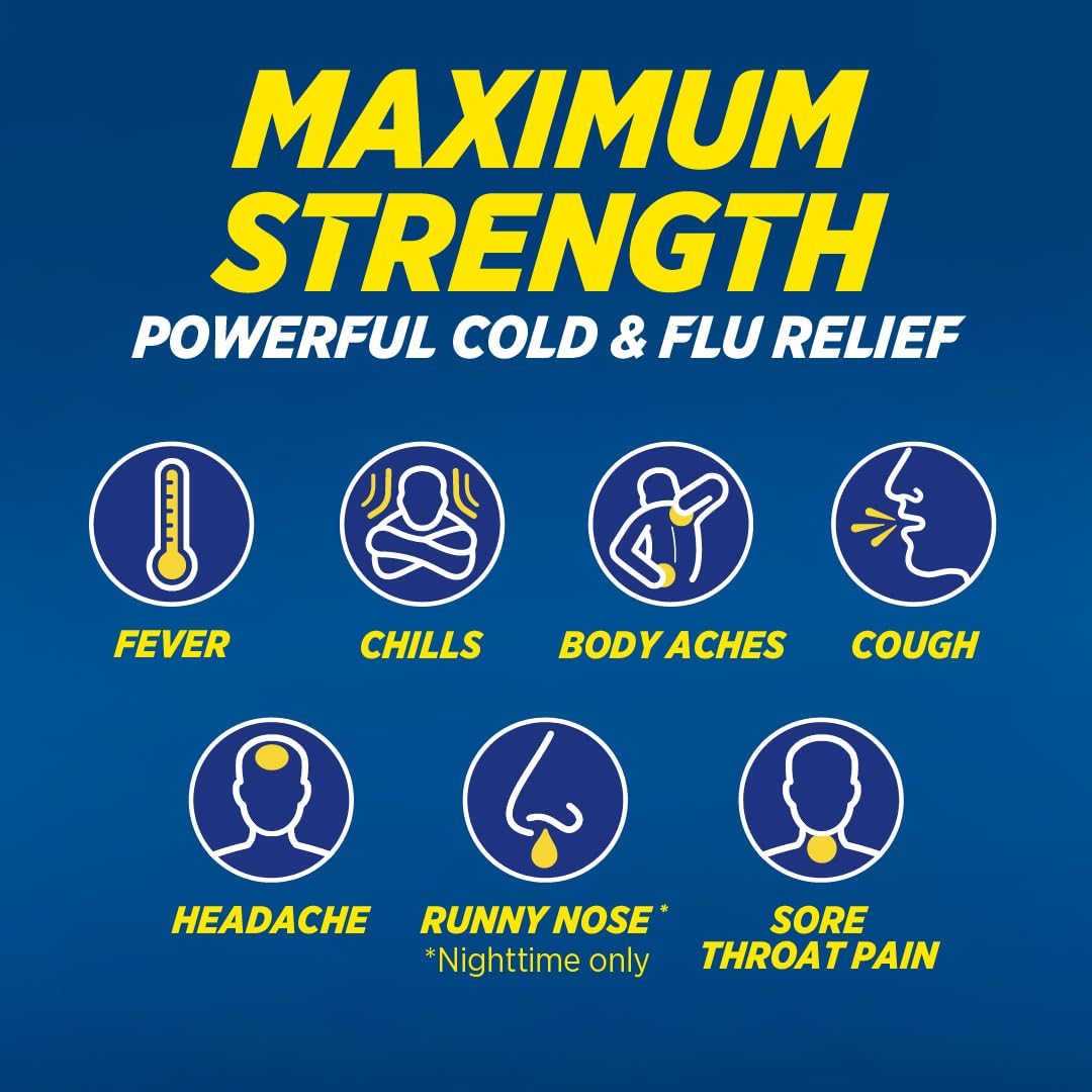 Theraflu Day and Night Pack, Flu Relief Max Strength, 18 Packets — Amazon image 3