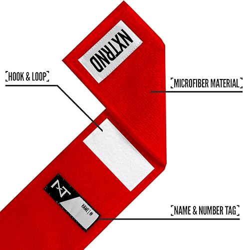Miniatura 4 de Nxtrnd Streamer - Toalla de fútbol fina, toalla deportiva fina, seca las manos y accesorios de fútbol (rojo)