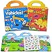 AIRNOGO Stickerbuch Kinder Stickeralbum Dinosaurier und Fahrzeug Stickerheft Set Erstes Stickerbuch für Vorschule und Kindergarten Lustige Interaktive Bücher Mitgebsel Kindergeburtstag