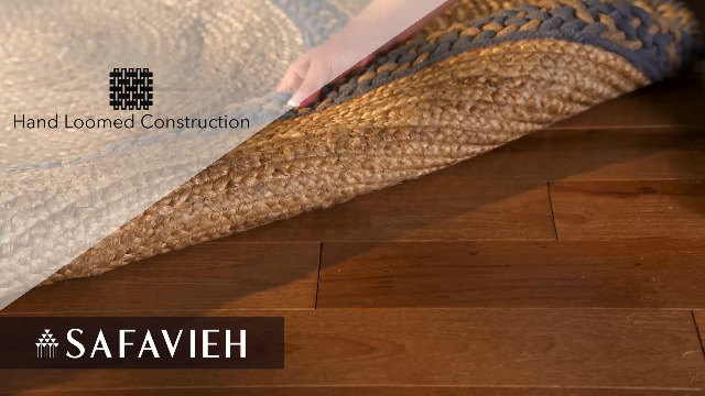 Tapete ovalado SAFAVIEH Natural Fiber 6' x 9' Natural/Grey miniatura 7