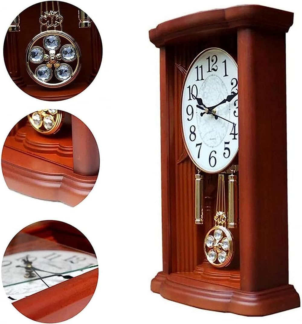 Horloges de cheminée Vintage, Horloge à Pendule, horloges de cheminée à Piles pour Salon, Bureau, Maison, Horloge de cheminée avec Carillon Westminster