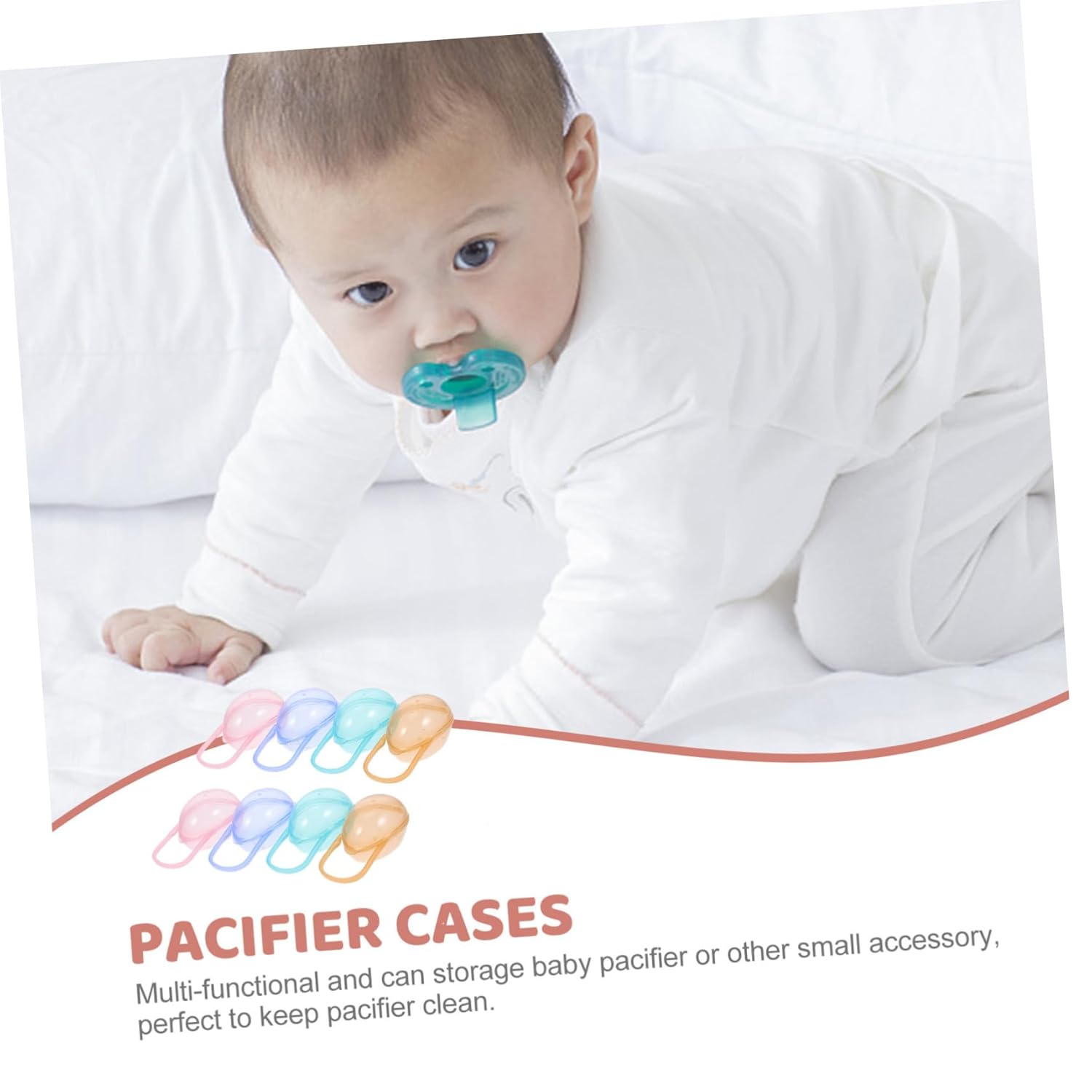 16pcs Portable Pacifier Holder Cases for Practical Pacifier Storage Box Compact Design Easy to and Lightweight for Travel and Everyday Use
