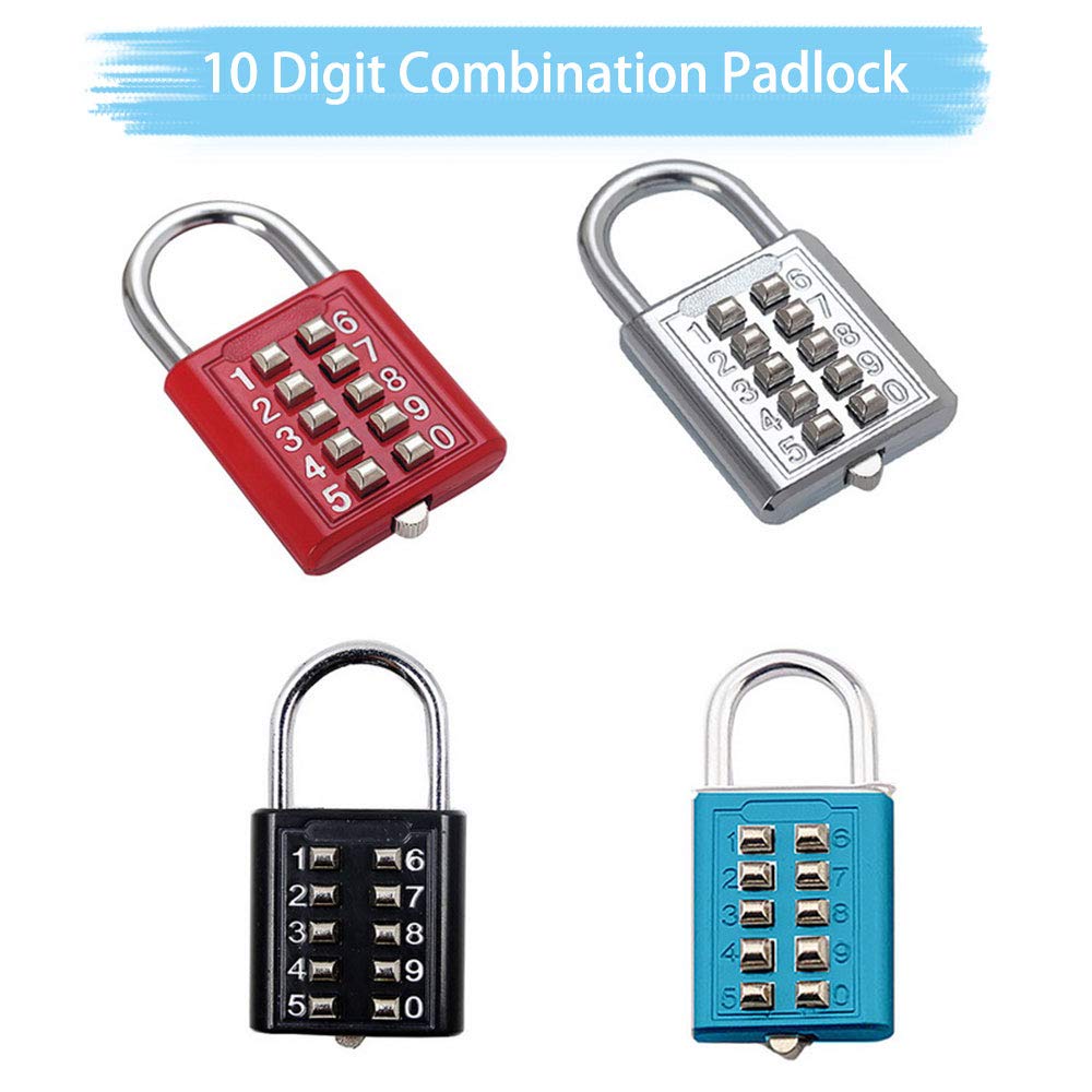 Uadme Cadenas à Code Electronique, Cadenas à Combinaison 6 Chiffres, Cadenas Code Exterieur Etanche, Cadenas à Code Sécurité Fiable, Pour Valises, Casiers, Salles De Sport