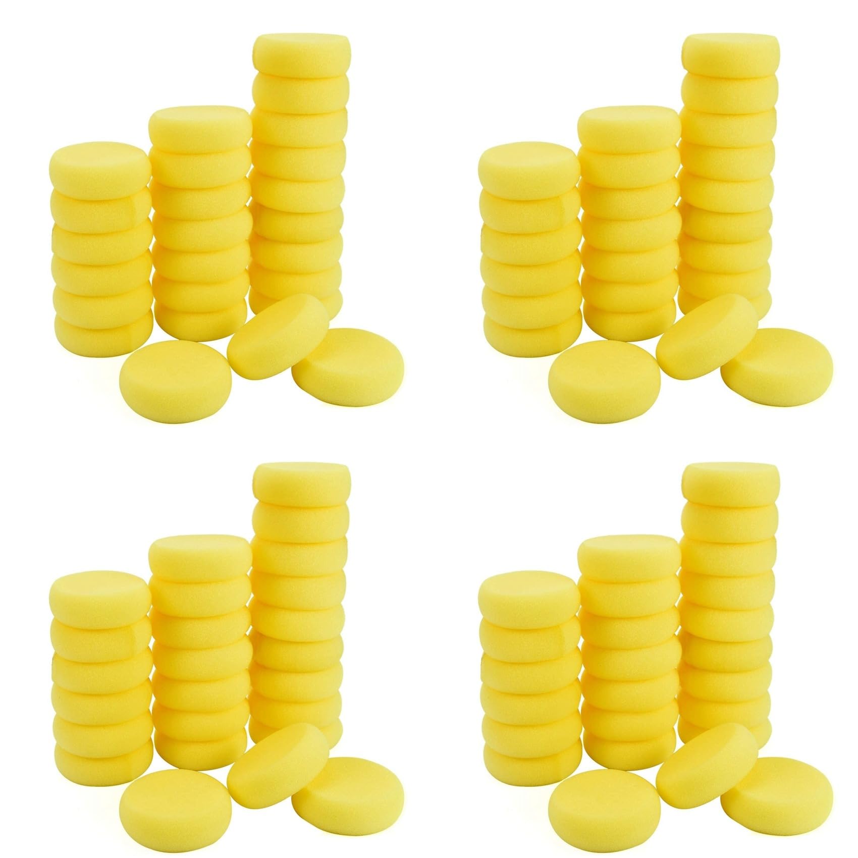Jnchdghwa 100 Pcs Painting Sponge, Artist Sponge for Watercolor, Crafts, Pottery, Clay, Ceramics, Face Painting & Household Use
