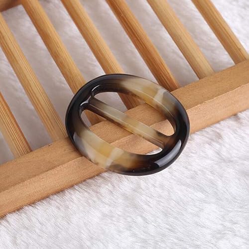 Miniatura 7 de 6 unidades de bufanda circular ovalada de resina plástica para mujeres y niñas, bufandas, hebilla de cintura, clips de cierre de seda, soporte de