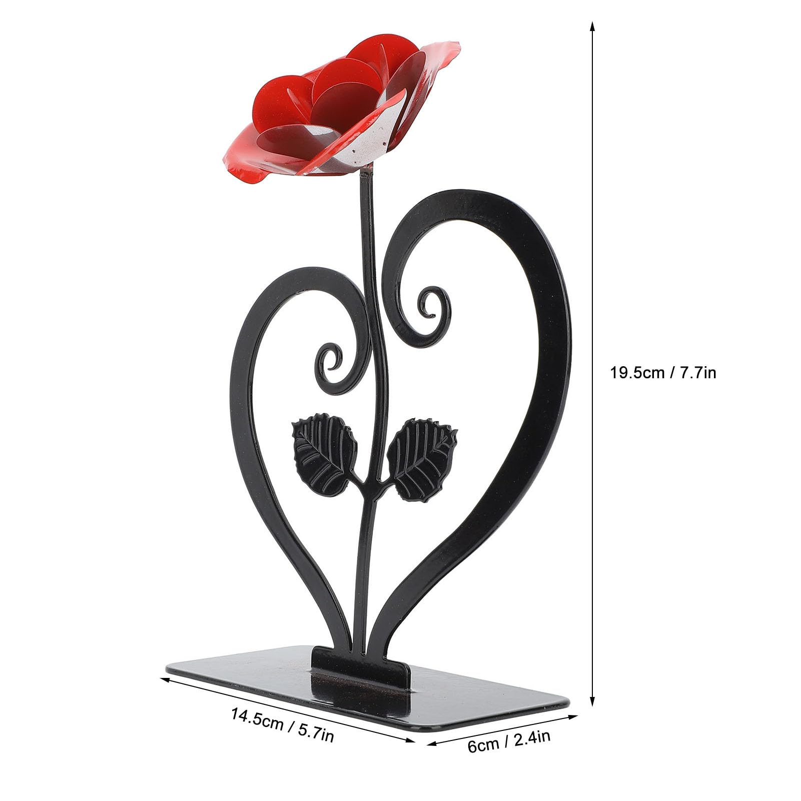 Amazon｜鉄製の多機能バラの置物オーナメント、バラの花のオーナメント