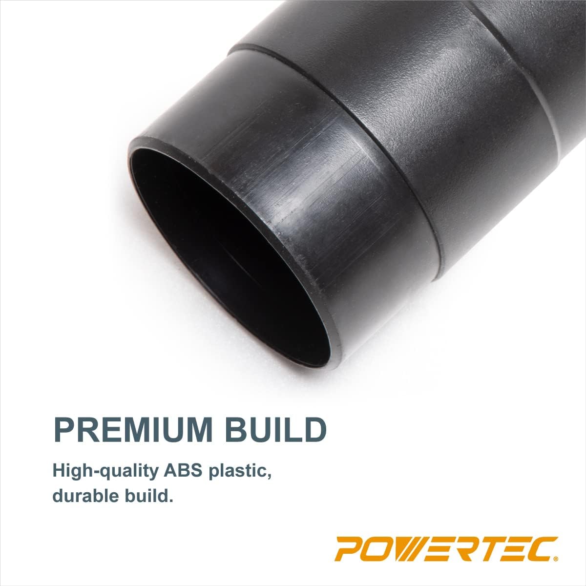 POWERTEC 70494 4" x 5' PVC Dust Collection Hose w/ 2pcs Stainless Steel Key Hose Clamps and 4" Dust Hose Connector Splice Adapter, for Table Saw, Band Saw, Planer, Jointer, Woodworking and Wood Shop