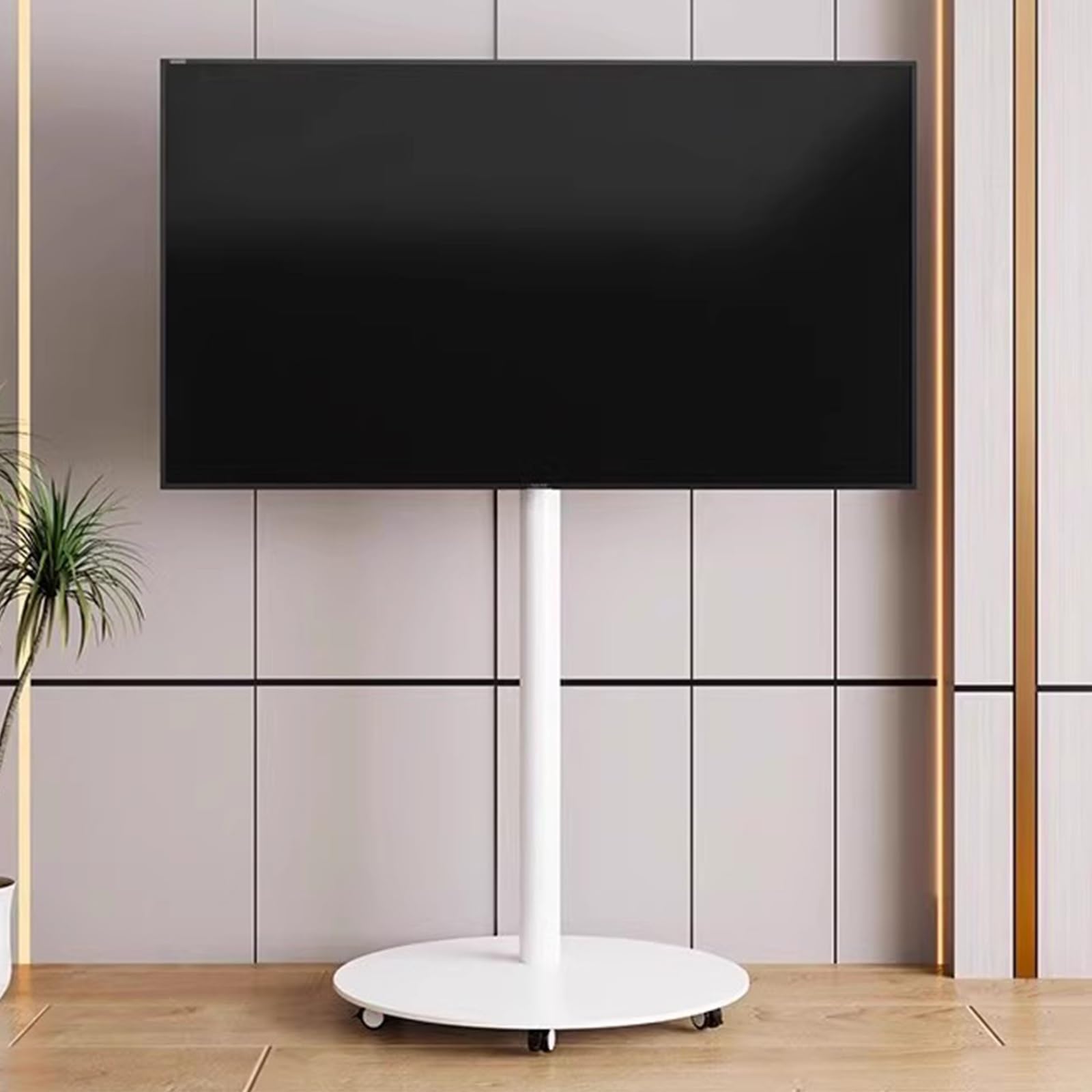 DFGHNBVC Mobile Tv Cart, Tv Stand, Modern Tv Floor Stand, Television Stands, Tv Stand Modern, Height Adjustable, Rolling Tv Cart For 40-70 Inches Tv, For Home Office