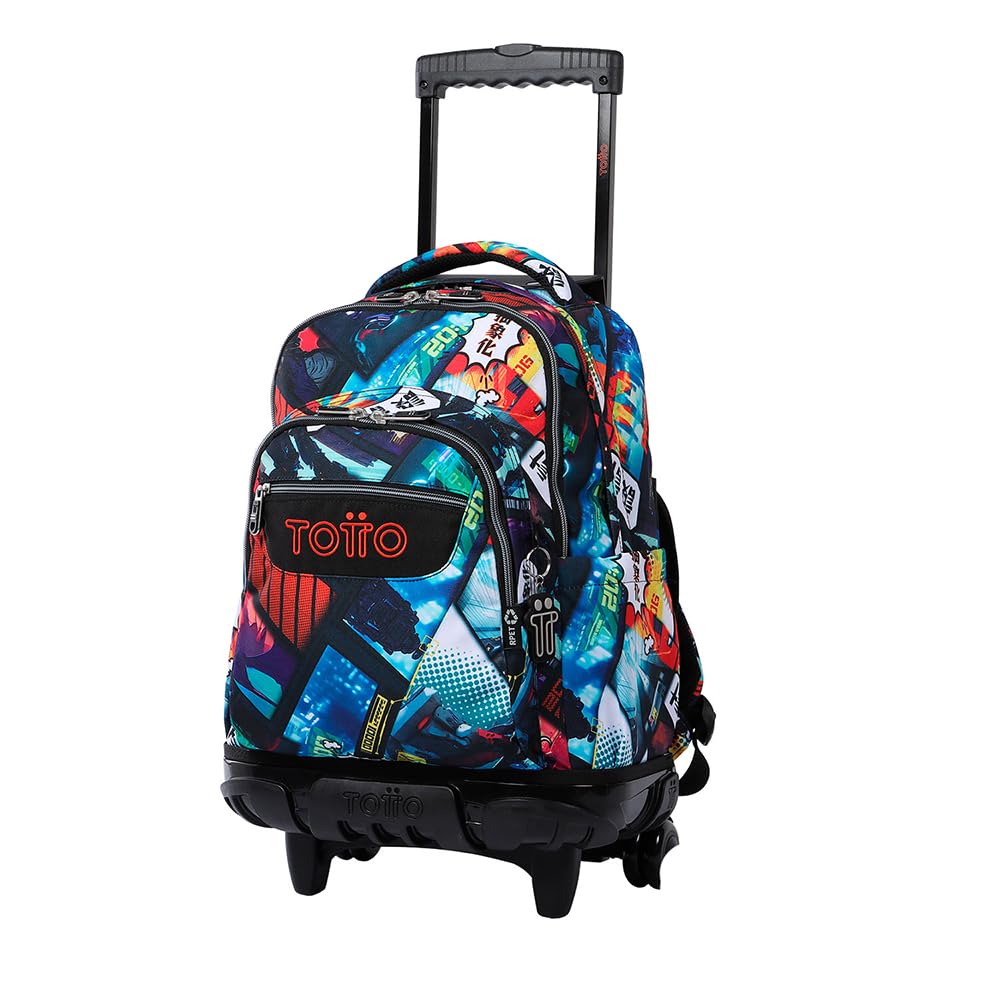 TOTTO MOCHILA ESCOLAR RUEDAS KASUYA Unisex-adulto AZUL 60