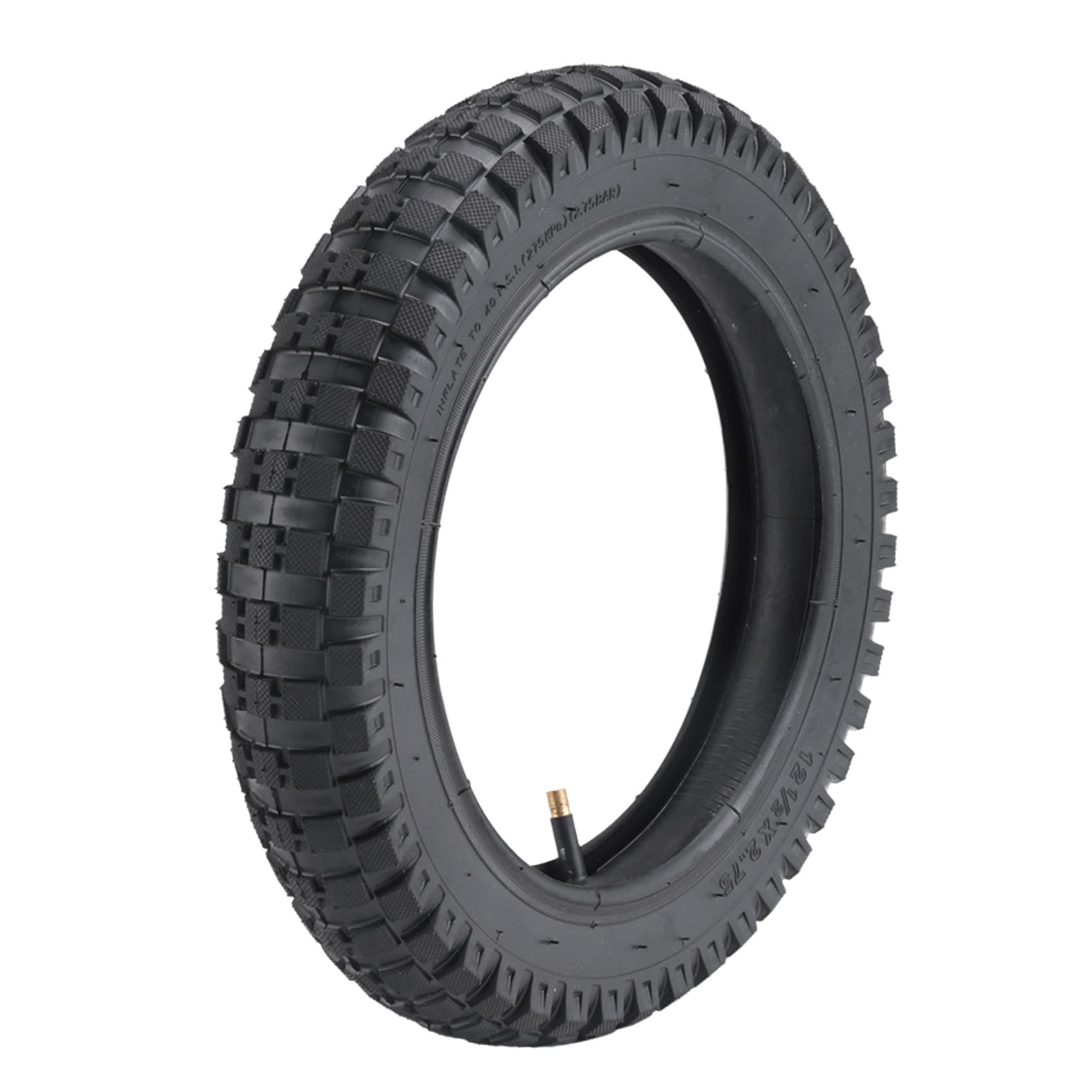 Pneu 12 1/2 x 2.75 + chambre à air pour moto 49 cc Mini Dirt Bike Pneu MX350 MX400 Pneu de scooter Pneu résistant à l'usure 12"
