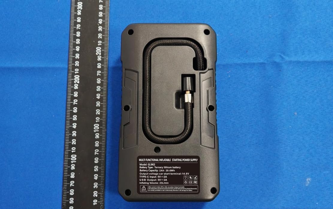 Назад view of Sharmeal GL963 Jump Box with specifications