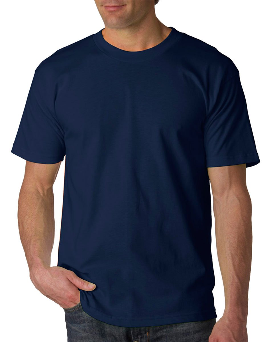 Bayside Apparel Mens 6.1 oz. Basic T-Shirt(BA5100)-Charcoal-M