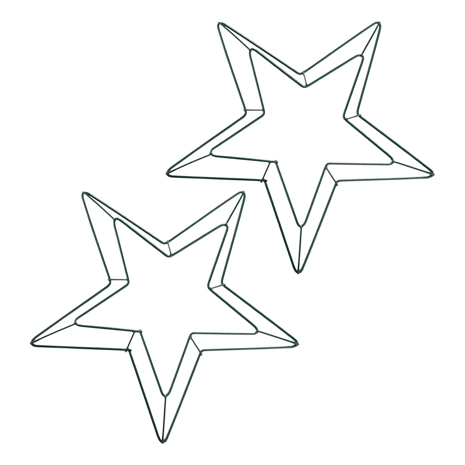 Marco de Metálico Forma de Estrella de Puntas para Decoración Colgante y Manualidades 2uds