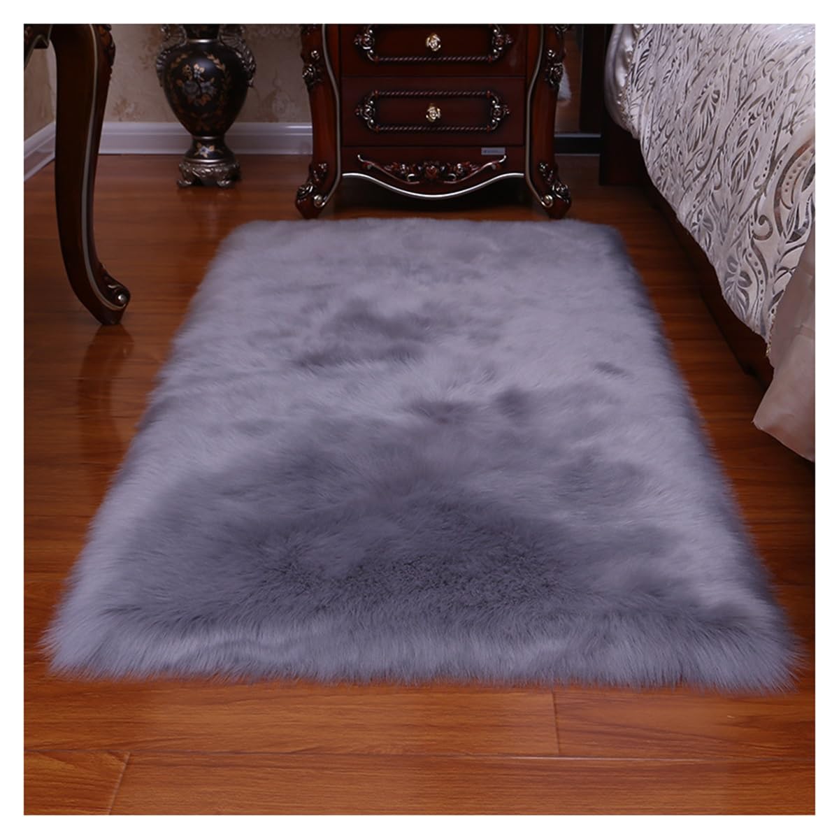 Tapis moelleux grand modèle isolant et doux pour le confort des pieds nus