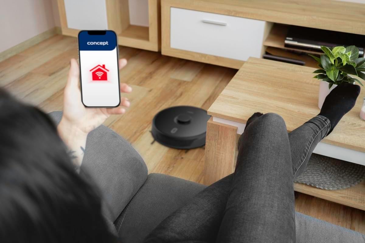 Concept VR3400 Robot Vacuum Cleaner with Mop 2 in 1 Real Force Laser 3D