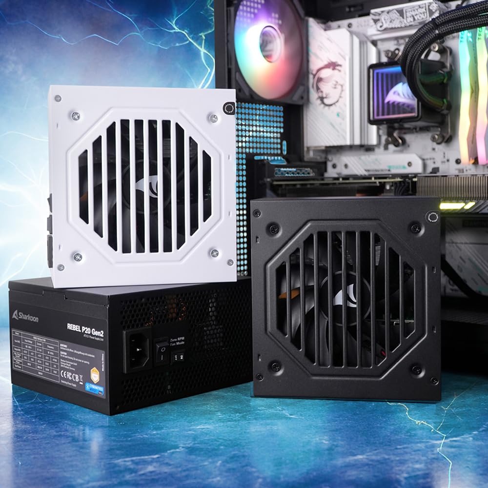 Sharkoon Rebel P20 Gen2 750W ATX 3.1 moduł zasilaczy Cybenetics Gold