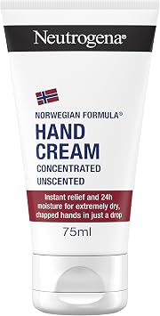 Neutrogena Norwegian Formula Hand Cream Concentrated Unscented 1 x 75ml, For Immediate and Lasting Relief With Glycerin and Vitamin E, 300 Applications, Perfect for Christmas Gifting