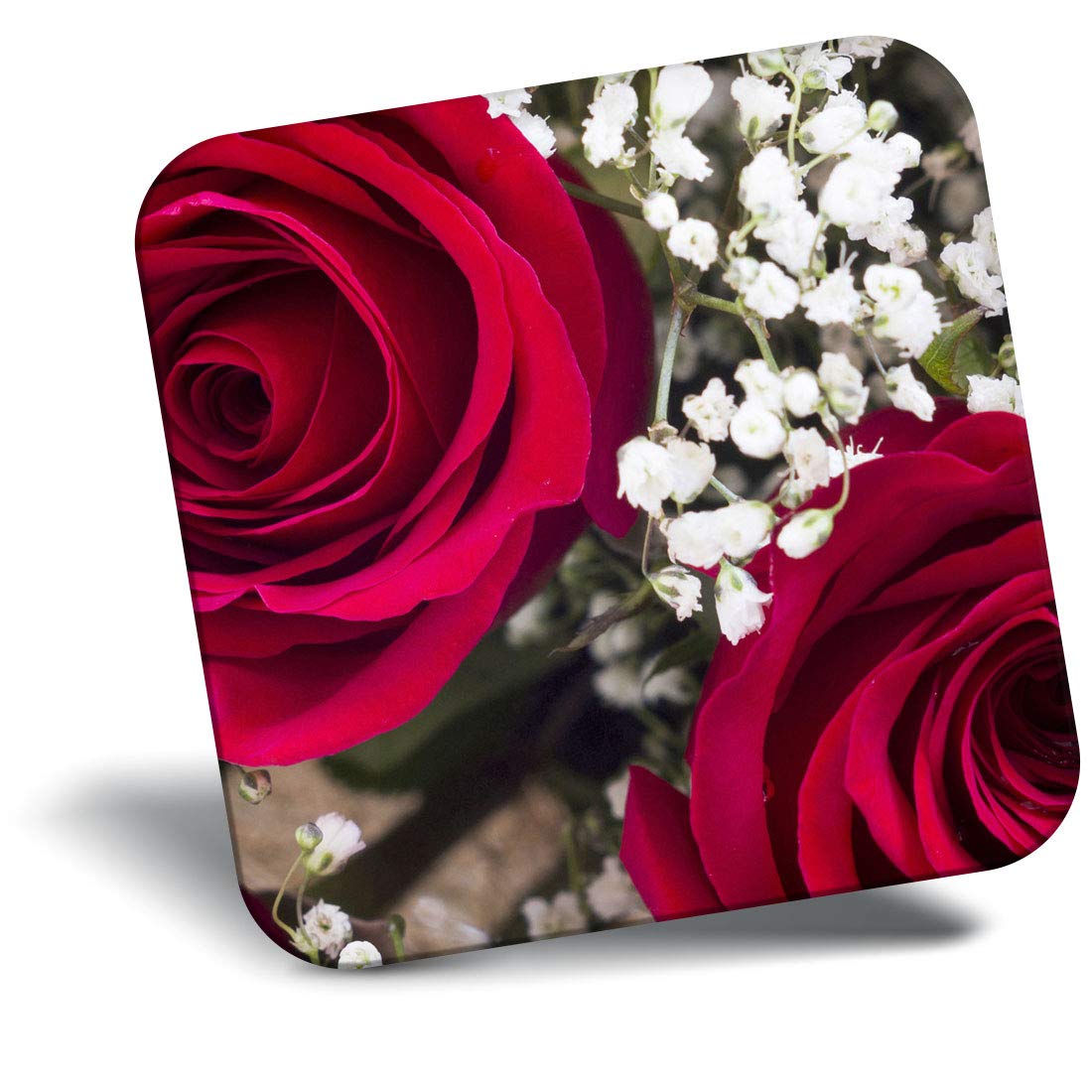 Destination Vinyl Ltd Fridge Magnet - Red Roses Bouquet Wedding Valentine 16722