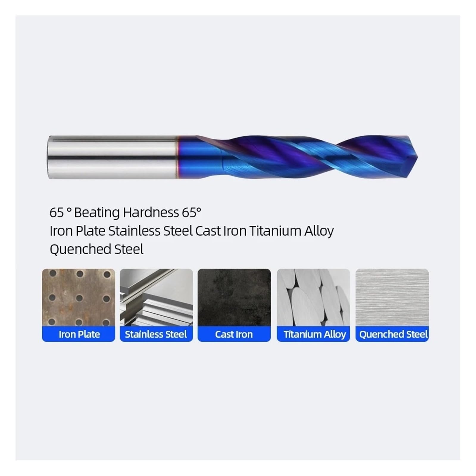 Brocas helicoidales de carburo de tungsteno, brocas CNC de grado profesional para metal duro, juego completo de 1,0-20,0 mm(6.0mm)