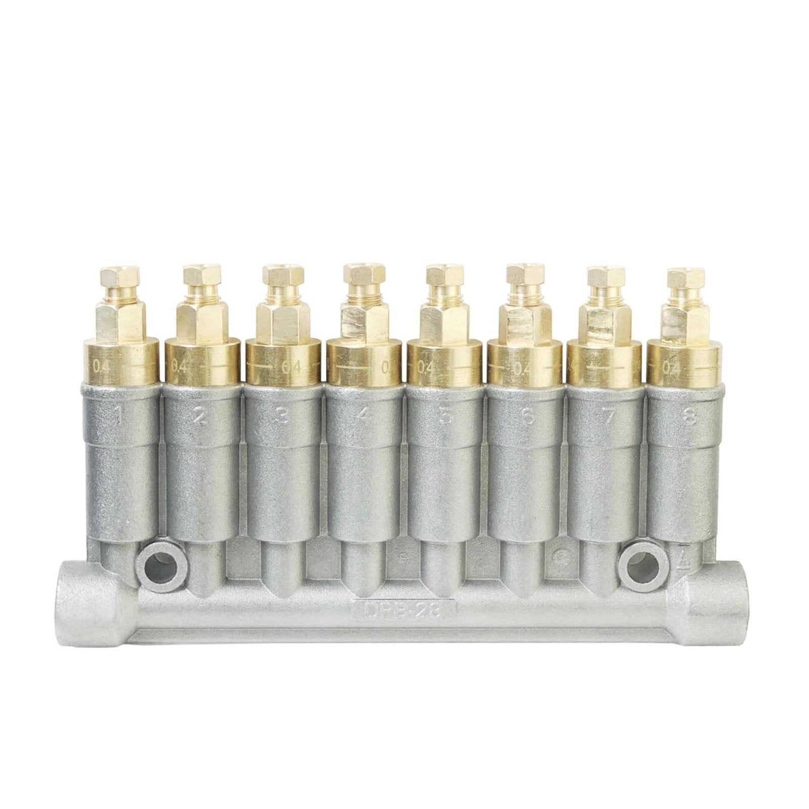 Válvula separadora del inyector lubricante del distribuidor volumétrico de aceite detective | Dispensador múltiple DPB-210 10 vías 0.1CC 0.2CC 0.4CC(DPB-210,0.3CC)