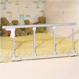Barra de seguridad plegable para cama, para adultos mayores, con asa de asistencia, para cama de hospital, para discapacitados, para cama individual, cama doble (color: blanco, azul, tamaño: 8 cm) (