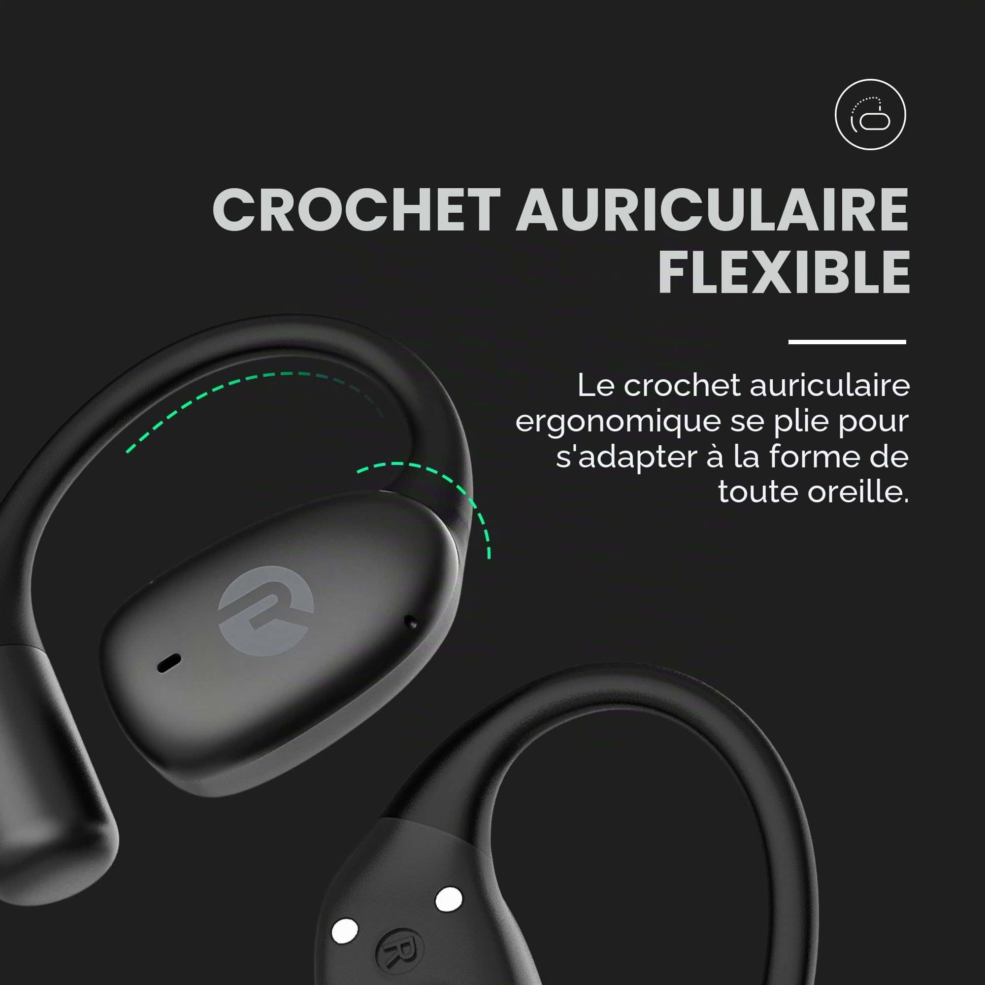 Raycon Essential Open Earbuds (Bleu)