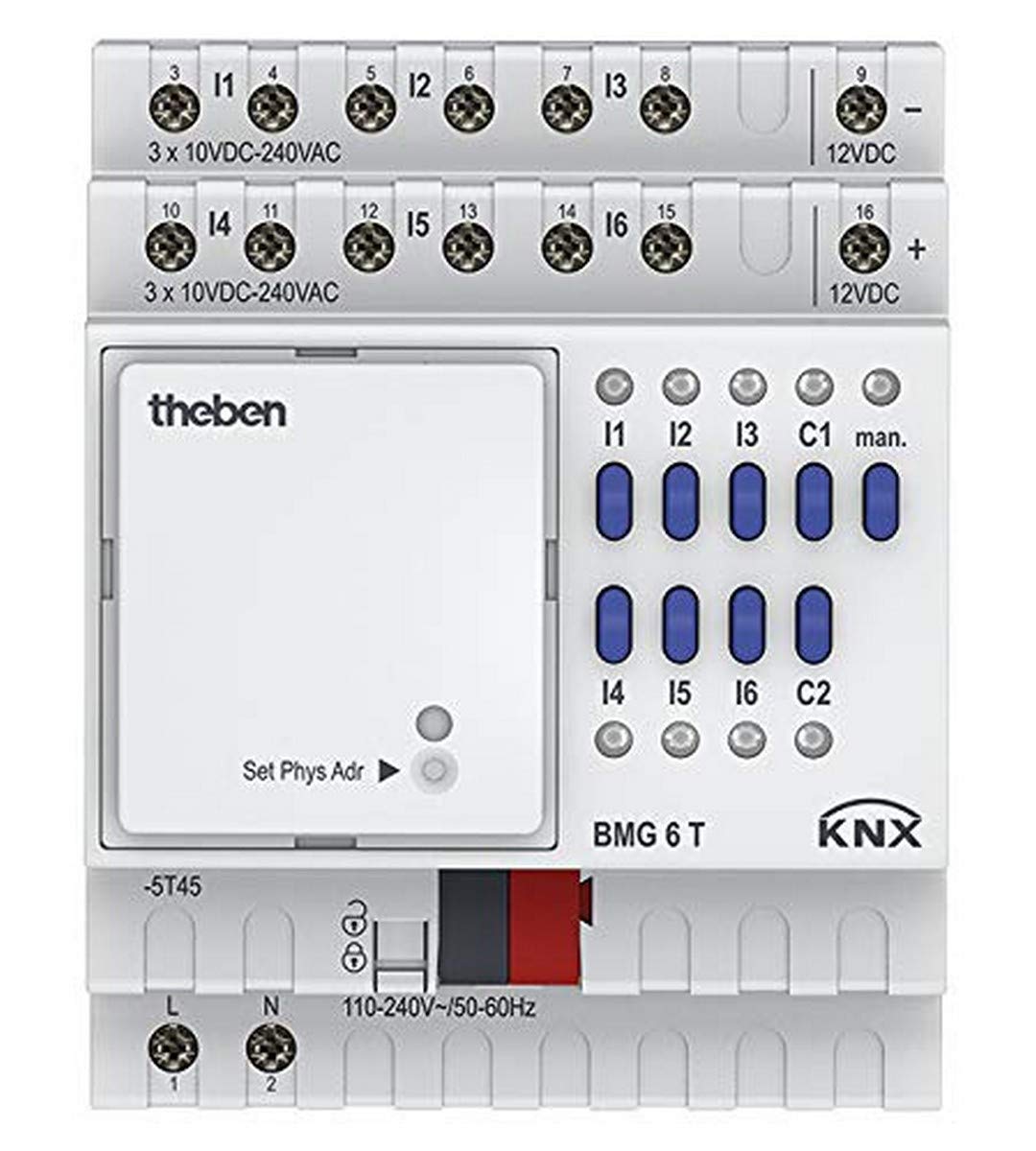 Theben BMG 6 t KNX entrée binaire 6 canaux domotique rail DIN 4930230