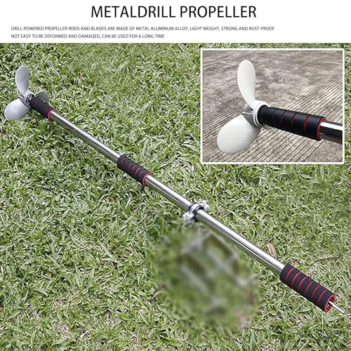 Kit d'hélice de forage portable avec support de fixation de 100cm - 4