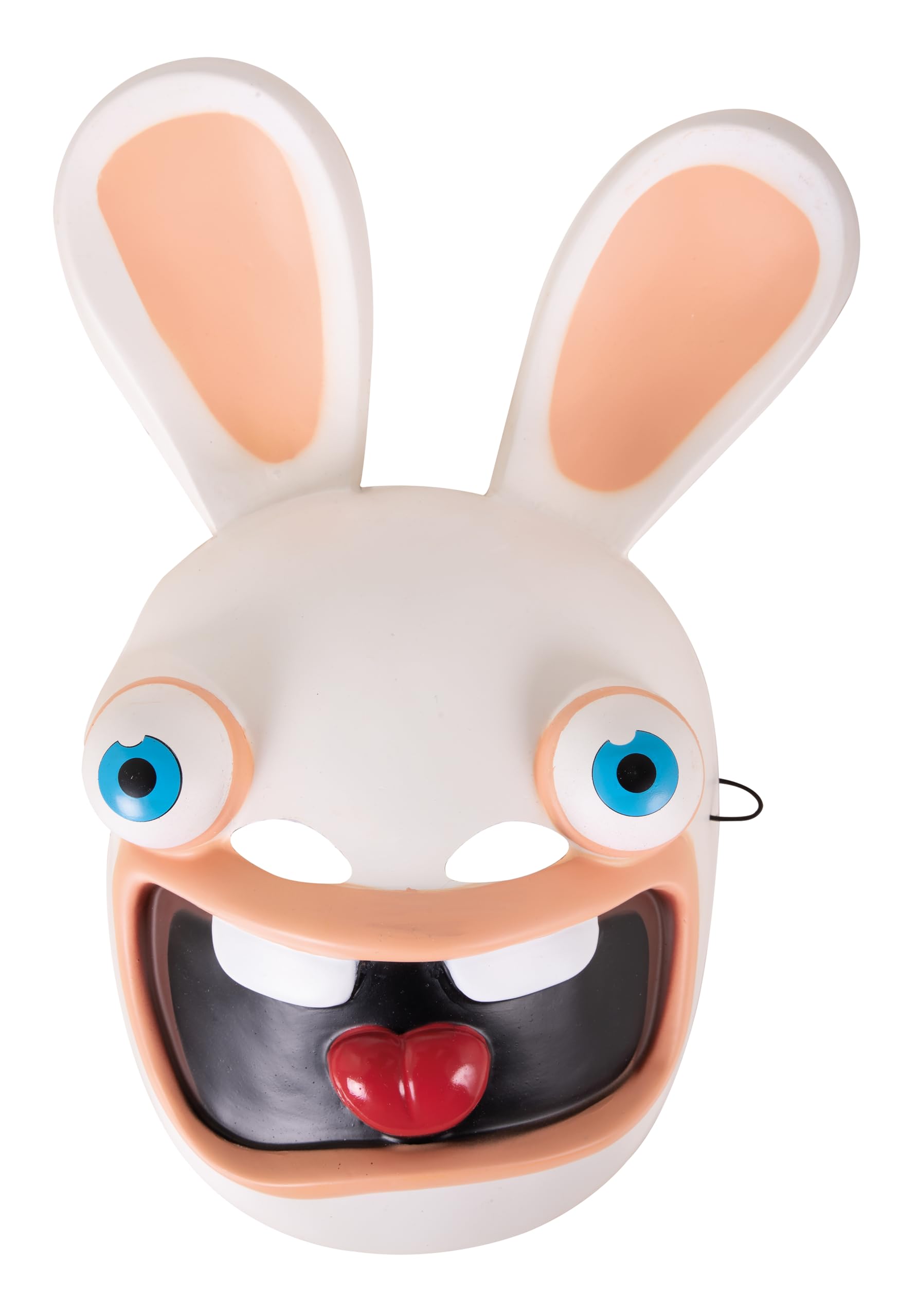 P'tit Clown Unisex White - Beige - Raving Rabbits Pvc Mask, Adult, 44437, White-Beige