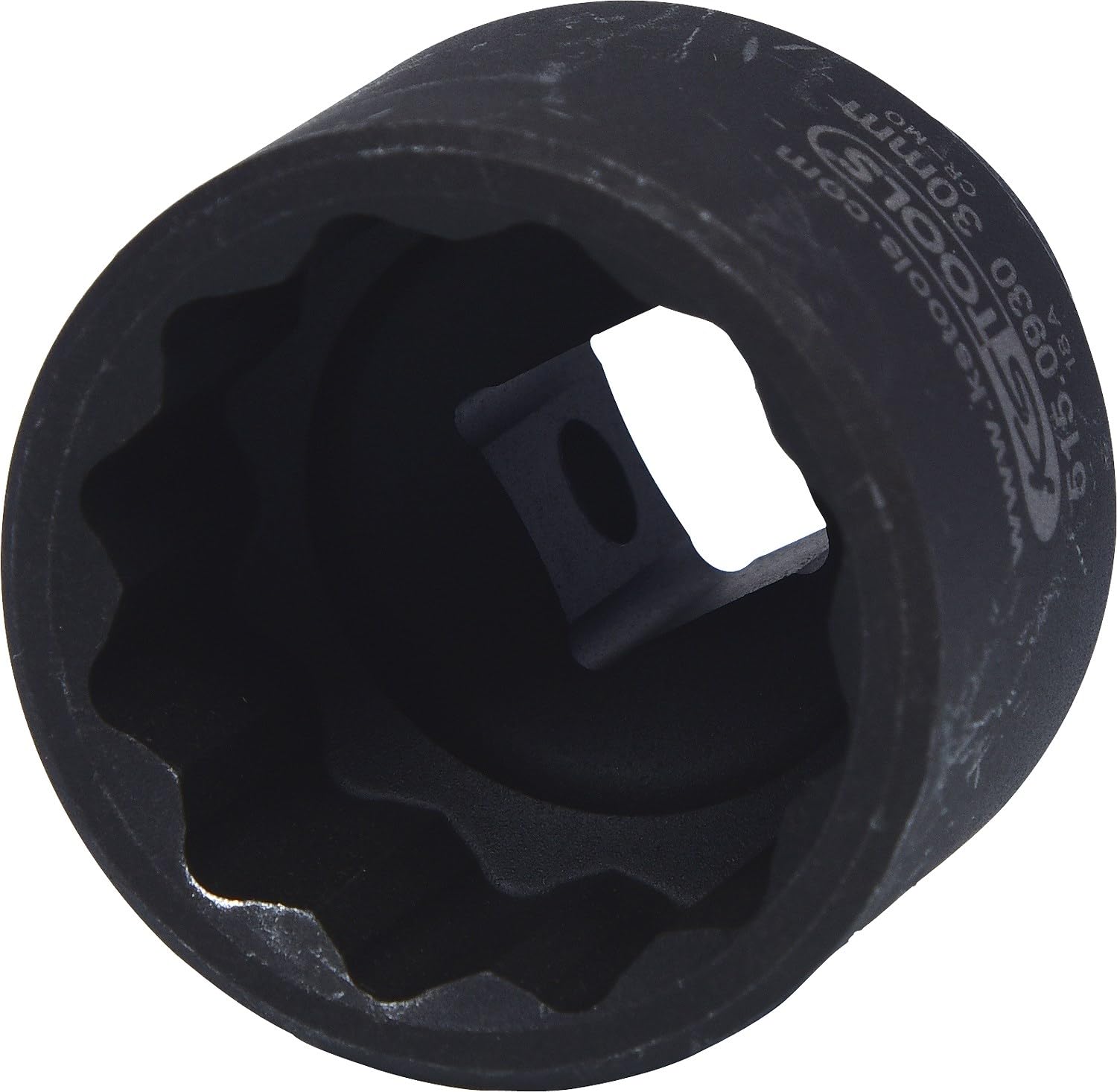 KS Tools 515.0930 1/2-Inch 12-Point Impact Socket, Short, 30 mm