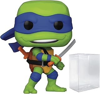 POP Teenage Mutant Ninja Turtles: Mutant Mayhem - Leonardo Funko Vinyl Figure (Bundled with Compatible Box Protector Case), Multicolor, 3.75 inches