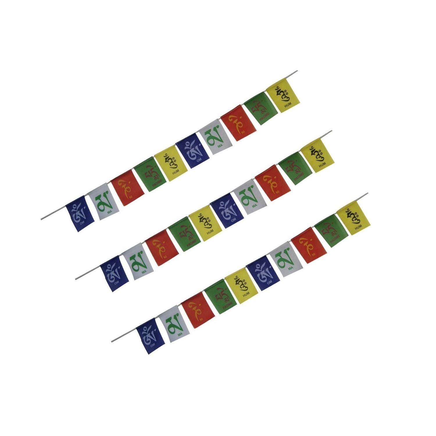 Astroghar Multicolour Velvet Small Flags for Bikes (Pack of 3)