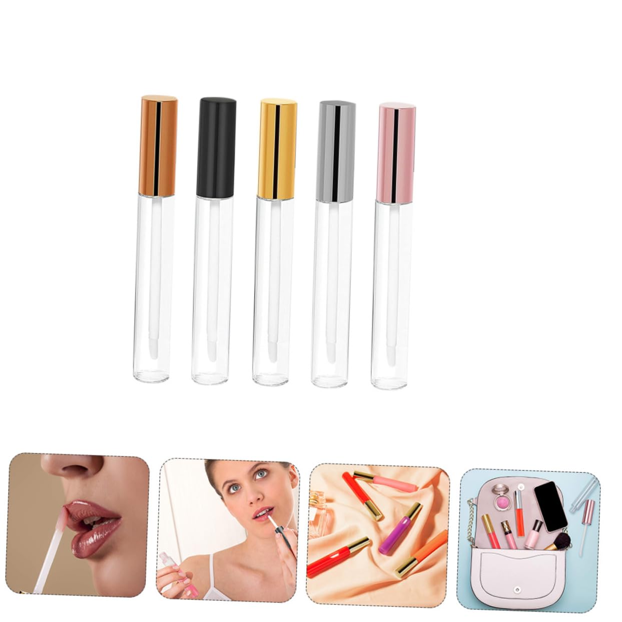10ml Lipgloss Tuben aus Abs für Selbstgemacht und Reisen