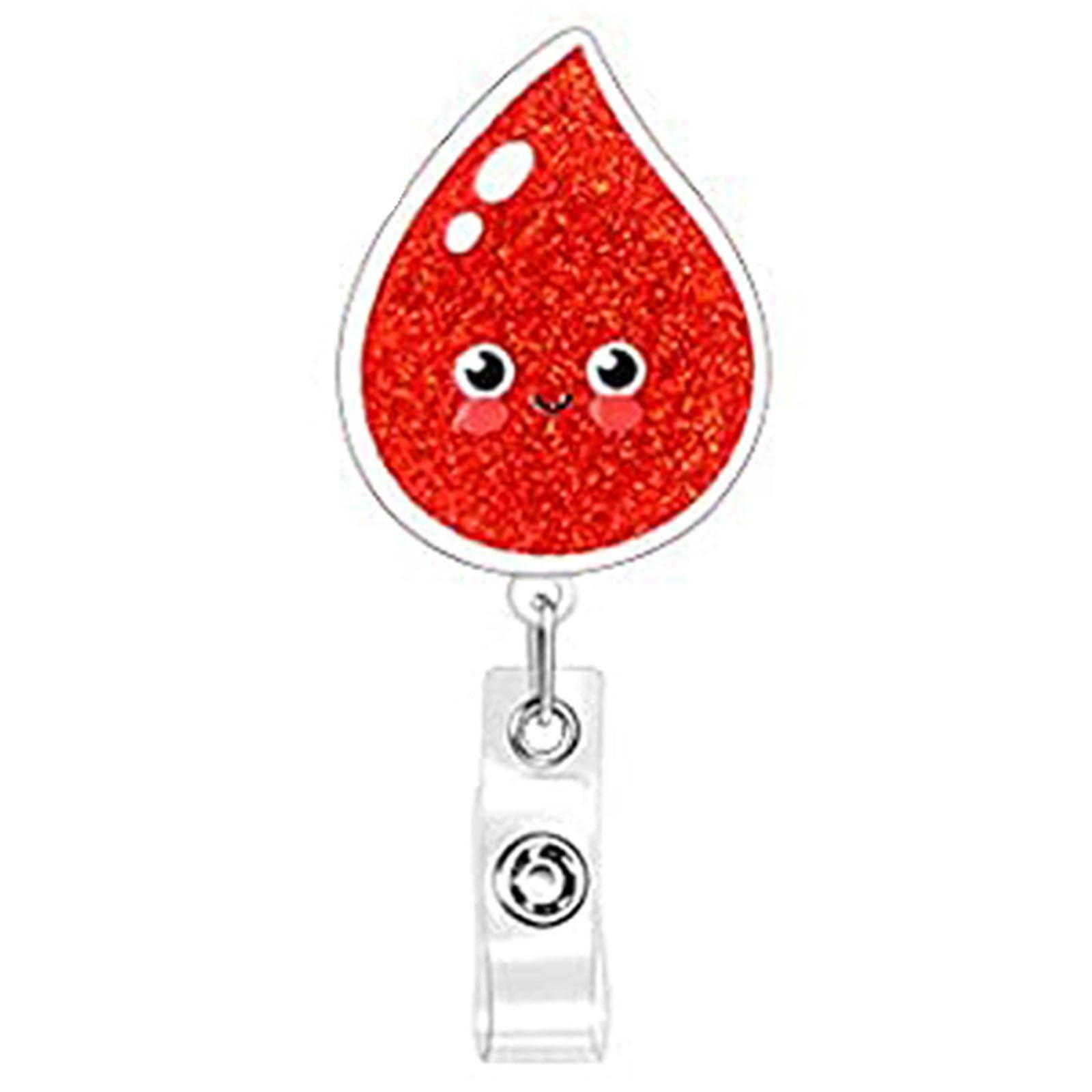 Maxtonser Acrylic Anatomical Organ Badge Reel Nurse Doctor Name Card Holder Acrylic Texture Suitable for Hospital Professional
