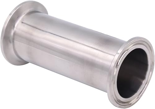 Miniatura 6 de Dernord - Tubo de bobina sanitaria con extremos de abrazadera, tubo redondo liso de acero inoxidable 304 con abrazadera triple de 3.81 cm, con