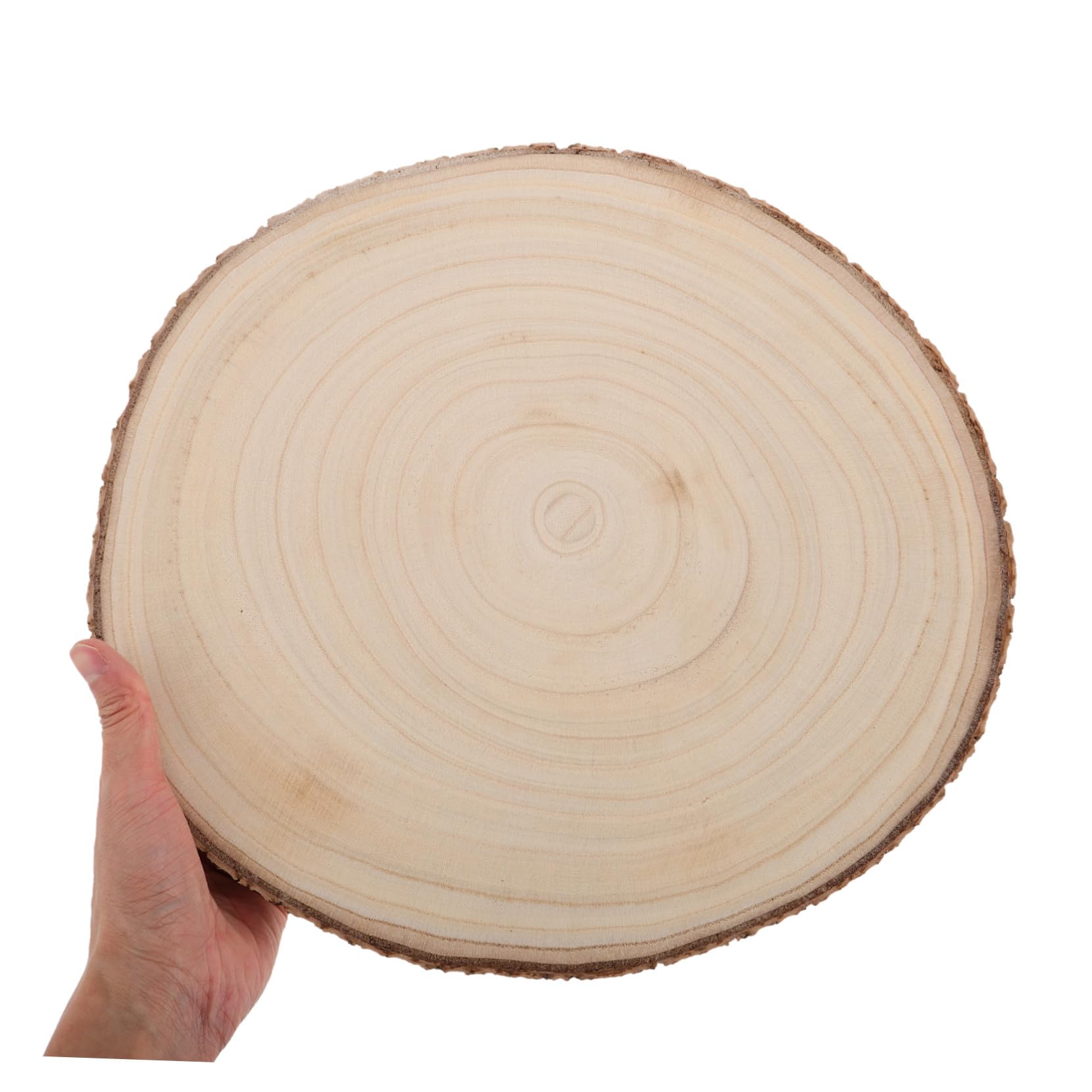 Fette di Legno Naturali 2 Pezzi per Decorazioni Artigianali | Beige, per Lavori Creativi di Natale e Arte, Adatte a Professionisti e Principianti