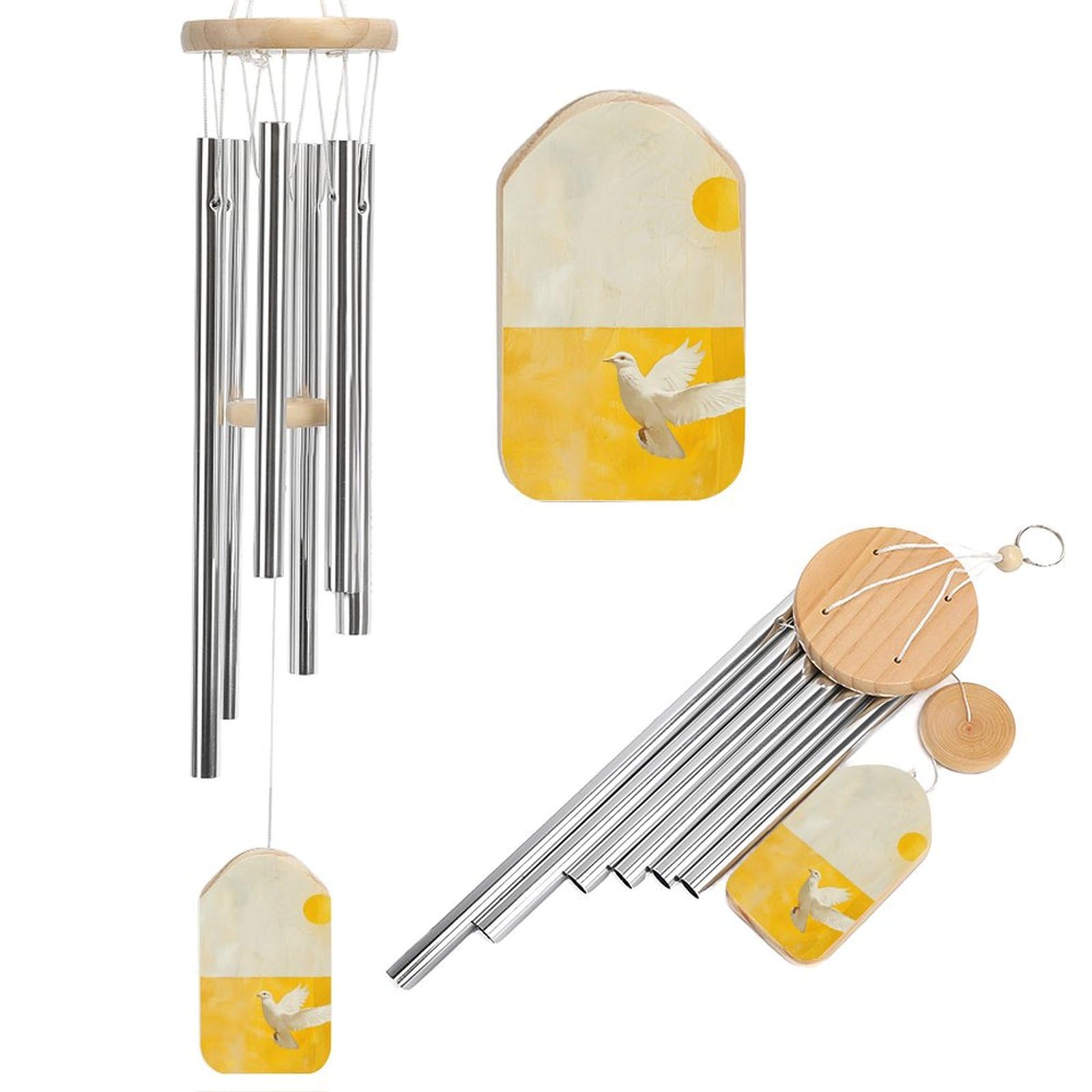 A White Dove Flies by Wind Chimes Wind Chimes for Outside Windchimes Wind Chimes for Loss of Loved One Memorial Wind Chimes Large Wind Chimes for Outside Deep Tone