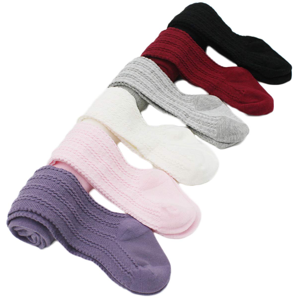 REWANGOING 6 Pack of Baby Infant Toddler Kids Girl Legging Pants Tights Stockings 3-4 Years
